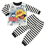 アンパンマン パジャマ 長袖 あったか素材 裏毛起毛 スェットパジャマ 秋物 冬物 子供用 Anpanman j-ea2826 95cm ブラック