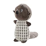 Flechazo 犬 おもちゃ 頑丈 音の出る 犬 ぬいぐるみ 小型犬 中型犬 大型犬用 (ブラウンリス)