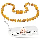 Premium Amber Teething Necklace / Extra Safe / 50% Richer and Higher in Value / Sizes from 11.6 IN t