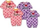 (アイラブパパ&ママ)I lovePaPa&Mama 2015 水玉柄 コンビドレス カバーオール ロンパース 50-60cm ママパープル