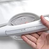 マツダ ドアハンドル プロテクター ドアノブカバー ドア ガイド CX-5 CX-8 アテンザ デミオ アクセラ CX-3 CX-4 傷防止 8枚 カー 透明シール カバー ステッカー 保護 傷防止 ドアノブガード 保護 外装 シール （マツダ）
