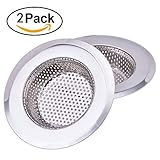 TKSTAR 2pcs Kitchen Sink StrainerバスケットステンレススチールSewerフィルタメッシュSink Strainerキッチンアプライアンス/廃棄物ストッパー防止、判断