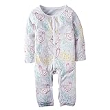 (ビッグエレファント) Big Elephant 1点セット前開きらくがき男の子長袖ロンパーススリープウェアボディスーツ K03 (18-24ヶ月)