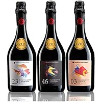 華やかな香りと味わいが広がる! 金賞受賞 珍しいスパークリング赤ワイン3本セット 750mlx3 [イタリア/Amazon.co.jp限定/Winery Direct]