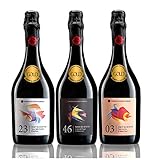 華やかな香りと味わいが広がる! 金賞受賞 珍しいスパークリング赤ワイン3本セット 750mlx3 [イタリア/Amazon.co.jp限定/