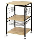 大型レンジ対応 レンジ台 クロノス 3段タイプ 50幅 以上 60幅 以下 スライド棚 レンジラック レンジ台 おしゃれキッチンワゴン スチール製 ミッドセンチュリー