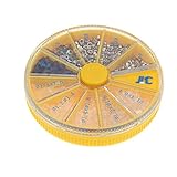 LuxBene(TM)ポータブル眼鏡修理キットサングラスナット盛り合わせキットねじナットワッシャー光学ツールボックスを設定します。