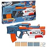 ハズブロ(HASBRO) ナーフ エリート 2.0 モトブリッツ CS-10 ブラスター、2種類の発射モード 、 10本のダーツを電動で発射、エアブリッツで一度に6本のダーツを発射、10本のダーツクリップ、エリート ダーツ 22本付き ポンプショットガン スポンジダーツ F5872 正規品 おもちゃ 男の子 人気 シューティング クリスマスおもちゃ クリスマスギフト クリスマスプレゼント