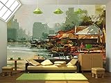 wall26 - 粘着式壁紙 大きな壁画シリーズ 100"x144" WMR-WP-X-C657-100x24x6