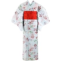 ぴー　【中古】岡重　カラフルな浴衣　綿絽　綿100% 楽天市場】日本製-綿絽浴衣鈴（rin)の菊柄-白地/黃/レモン色/黄