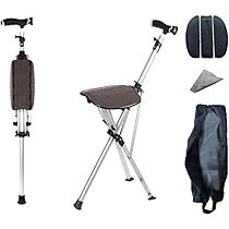 Amazon.co.jp: 折りたたみ杖 ステッキチェア 椅子 耐荷重100kg 2in1