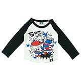 GASBAG(ガスバグ) CRAZY ROBOT 天竺長袖Tシャツ 110cm /ブラック NO.G-34-653