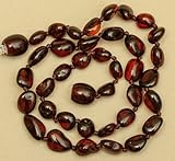 Cognac Bean Baltic Amber Teething Necklace 13' [並行輸入品]