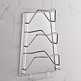 高品質304ステンレス鋼ポットカバーラック、ポットカバー棚パンカバーホルダー