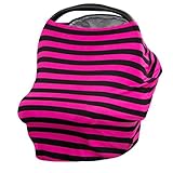 JLIKA Baby Car Seat Covers - Stretchy Infant Canopy and Nursing cover for newborns infants babies gi