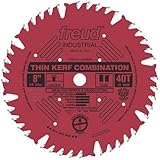 Freud LU83R008 8-Inch 40 Tooth ATB Thin Kerf Combination Saw Blade with 5/8-Inch Arbor and PermaShie