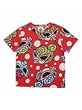 (マイファーストヒステリック) MY FIRST HYSTERIC HYSTERIC MINI HAPPENING総柄 BIGシルエット 半袖Tシャツ 90cm レッド