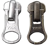 YKK 金属NO5 スライダー ２個セット DA8LH ニッケル・AG 上止め付き
