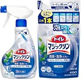 【セット商品】マジックリン トイレ用洗剤 消臭・洗浄スプレー ミントの香り 本体350ml+つめかえ用300ml