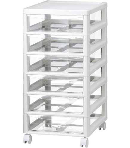 Amazon | 山田化学 スタックチェスト B4 浅型4段・深型4段 ダーク