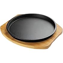 Amazon｜Pazzfre ステーキプレート 肉 皿 敷板 2枚セット ハンドル付き