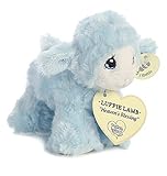 Precious Moments Luffie Lamb Heaven's Blessings Baby Rattle - Blue [並行輸入品]