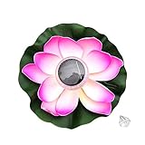 Cheng-store ソーラーカラフルなロータスライトLEDロータスウィッシングライト色の変色ライトホームガーデン池水族館のウェディングデコレーション ピンク