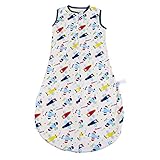 スリーパー 綿 100% ドレス式 開閉式 一年中 3ヶ月 ～ 48ヶ月 男女兼用 (カラーの航空機)