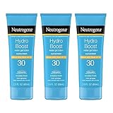 Neutrogena ハイドロは、広域スペクトルSPF 30、耐水性、3フロリダ水ゲルべたつかない保湿日焼け止めローションを後押し。オズ