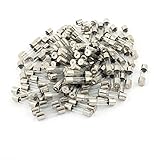 DealMux 250V 6A 5ミリメートルのXの20ミリメートル透明な即効速断型ガラス管ヒューズの100pcs