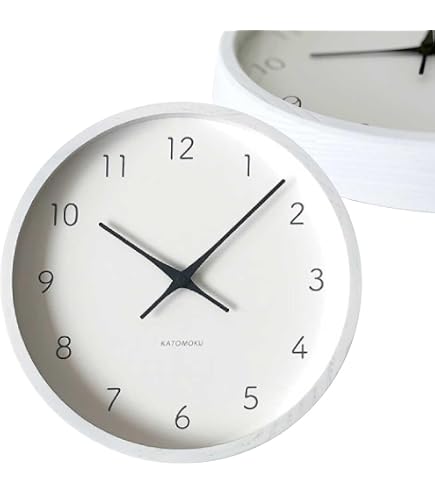 Amazon.co.jp: エルコミューン 壁掛け時計 Thin M ホワイト NXT-J008