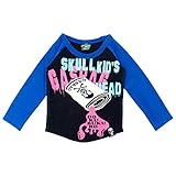 GASBAG(ガスバグ) SKULL OIL Pt 天竺長袖Tシャツ 90cm /ブラック NO.G-34-510