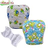 OHBABYKA Baby Swim Diaper Adjustable Unisex Reusable babies Swimming Pants One size [並行輸入品]