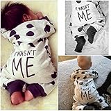 Franterdベビー男の子女の子ロンパース、KidジャンプスーツピースパンツボディスーツClothing ホワイト