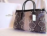 COACH カバンMORGAN SATCHEL IN PYTHON EMBOSSED [並行輸入品]