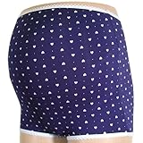 ネトゥル マイクロファイバーハート柄ベルト内蔵タイプマタニティガードル L ネイビー 4832