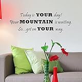 Pop Decors WL-0015-Va Inspirational Quote Wall Decal, Today is Your Day [並行輸入品]