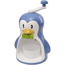 penguin 手動かき氷機 青 Amazon | かき氷機 手動 ペンギン ブルー かき氷機 バラ氷対応