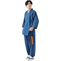 [たゆたふ] 作務衣 メンズ 久留米 通年 綿 さむえ 部屋着 久留米織 男性 パジャマ サウナ カジュアル