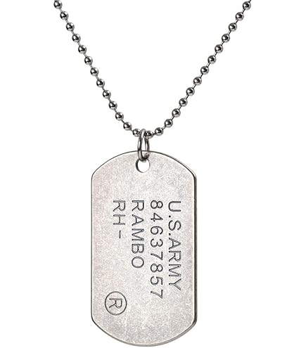 50s 米軍ドッグタグ ネックレス ヴィンテージ アメリカ軍 U.S. ミリタリー ドッグタグ ネックレス セット（名前