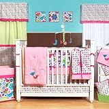 Botanical Sanctuary 10 Piece Crib Bedding Set with Bumper Color: Pink by Bacati