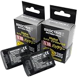 SIXOCTAVE 2個セット ビクター 互換 バッテリー BN-VG114/BN-VG119/BN-VG107/BN-VG108/BN-VG109 GZ-HD620 GZ-G5 GZ-E765 GZ-N5 GZ-N1 GV-LS2 GV-LS1 GZ-HM350 GZ-HM450 GZ-HM570 GZ-HM670 GZ-HM690 等カメラ用