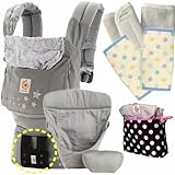 エルゴベビー 抱っこ紐（ベルト付） オリジナル/ギャラクシーグレー・インサート3III 【正規品2年間保証-SG認定付】パッド２個+収納ポーチ付