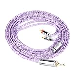 Tripowin Zonie 16 コアー銀メッキケーブル＆SPCHIFIイヤホンアップグレードケーブル (4.4mm-QDC, Lavender)