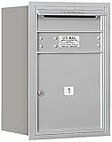 Salsbury Industries 3706s-01arp 4 C水平メールボックス、アルミニウム