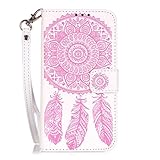 Zeebox Galaxy S7 ケース 二つ折り 手帳型ケース カード収納ホルダー＆ストラップ付き 横開き Samsung Galaxy S7 用 カバー 生涯補償付き (P2 ピンク)