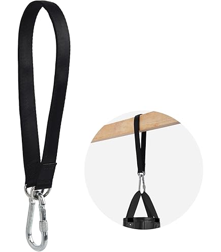 Punching Bag Hanger PLAYGOGY Heavy Duty Strap Black, 70 Inch Kit