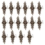 monkeyjack 16 Pieces欧州ヴィンテージメタルバラデザインPullsハンドルforワードローブ引き出しクローゼットドレッサーカップボードキッチンキャビネット家具ドアノブ