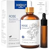 HIQILI ローズオイル 100ml 100％純天然 精油 アロマオイル アロマストーン・ディフューザー用 リラックス プレゼントにおすすめ