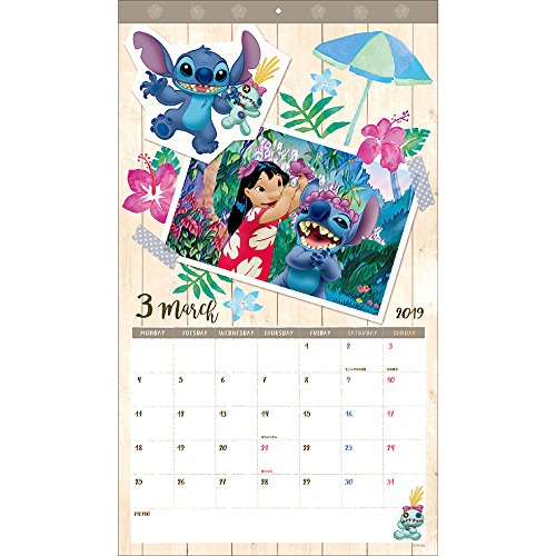 Wall Calendar 2019 Disney Lilo and Stitch Sunstar stationery From Japan ...